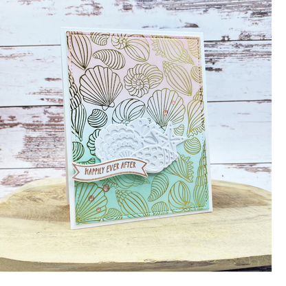 Scattered Shells Press + Foil Plate & Die Set 