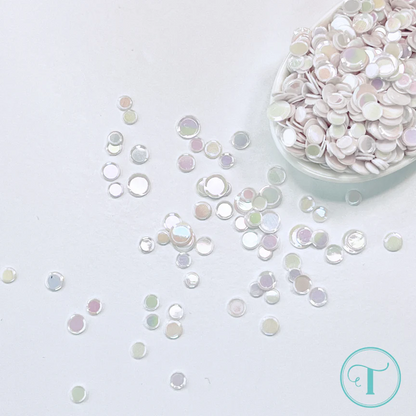 Snow White Iridescent Confetti Mix