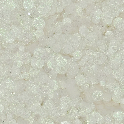 White Sparkle Spots Flat Confetti Embellishment Mix