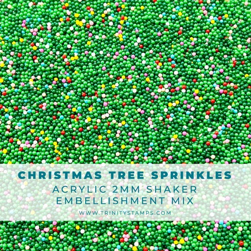 Christmas Tree Sprinkles Shaker Pop Embellishment Mix 