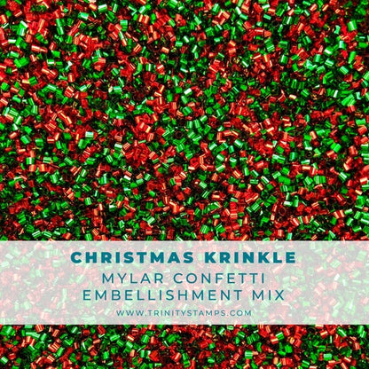 Christmas Krinkle Confetti Embellishment Mix