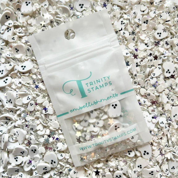 Little Boo Sparkle Clay Embellishments 