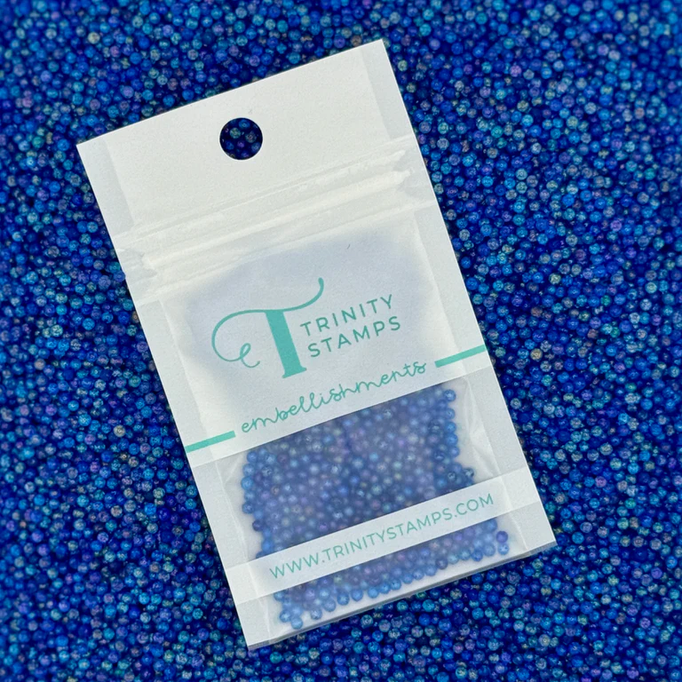 Iridescent Cobalt Shaker Pop Embellishment Mix