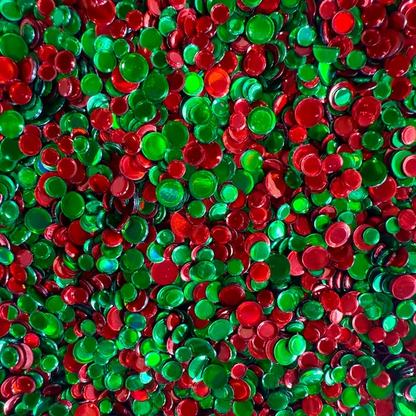 Holographic Holiday Confetti Embellishments 