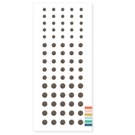 Enamel Dots: Espresso