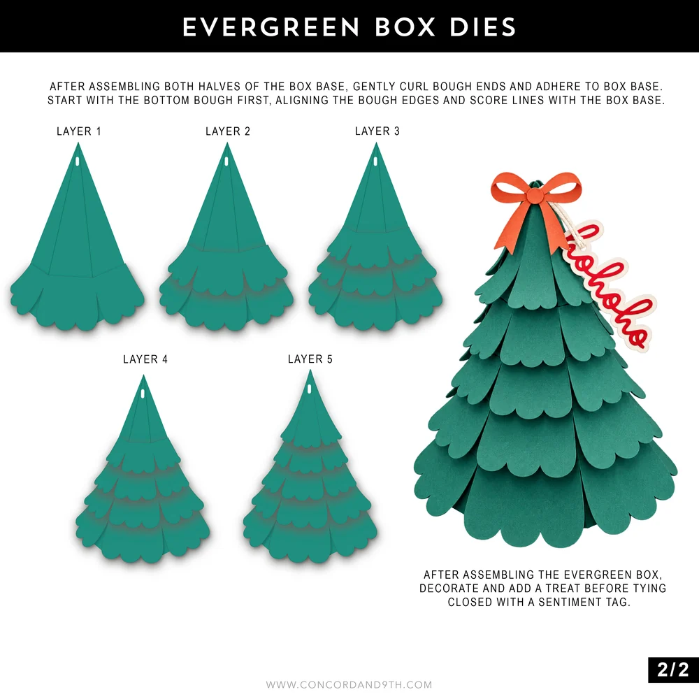Evergreen Box Dies
