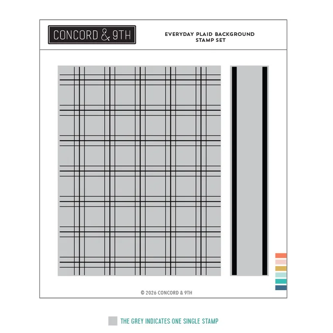 Everyday Plaid Background Stamp Set