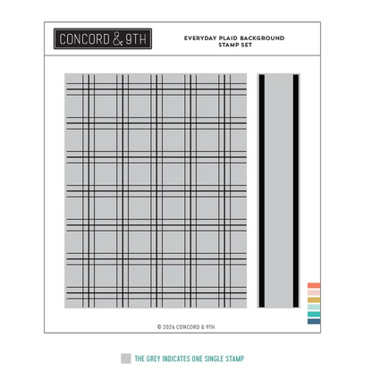 Everyday Plaid Background Stamp Set