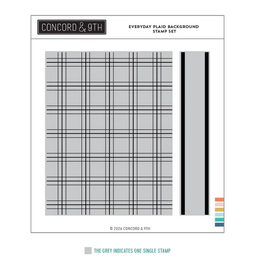 Everyday Plaid Background Stamp Set
