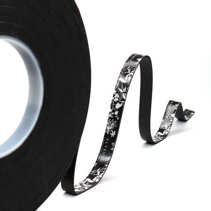Black Instant Dimension Foam Tape - 1/16'' x 1/2"