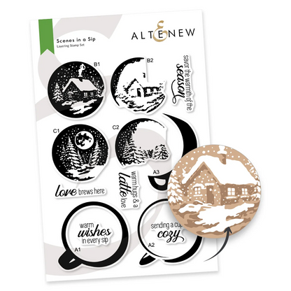 Scenes In A Sip Stamp Set 