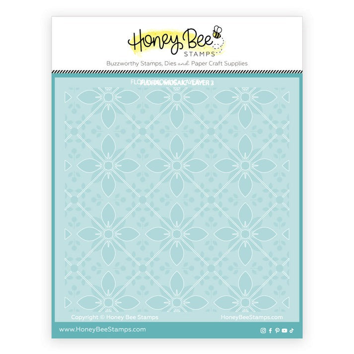 Floral Mosaic Layering Stencils