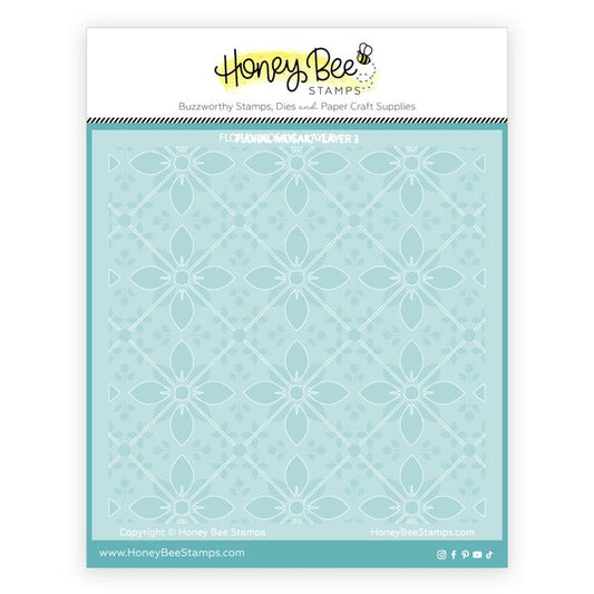 Floral Mosaic Layering Stencils