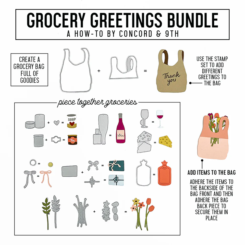 Grocery Greetings Stamp Set 