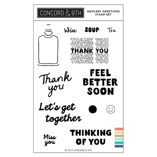 Grocery Greetings Stamp Set 