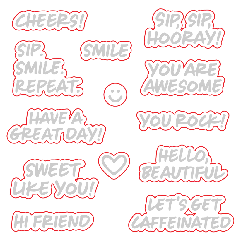 Sip. Smile. Repeat. Honey Cuts