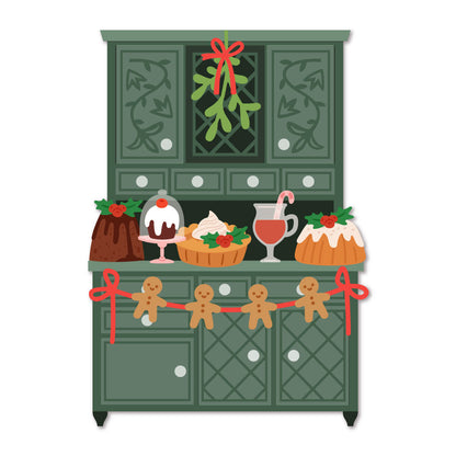 Lovely Layers: Hoosier Cabinet - Holiday Add-On Honey Cuts