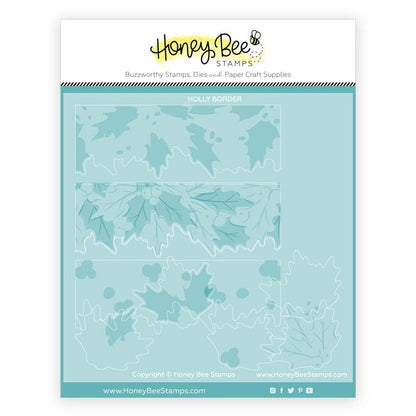 Holly Border Stencils