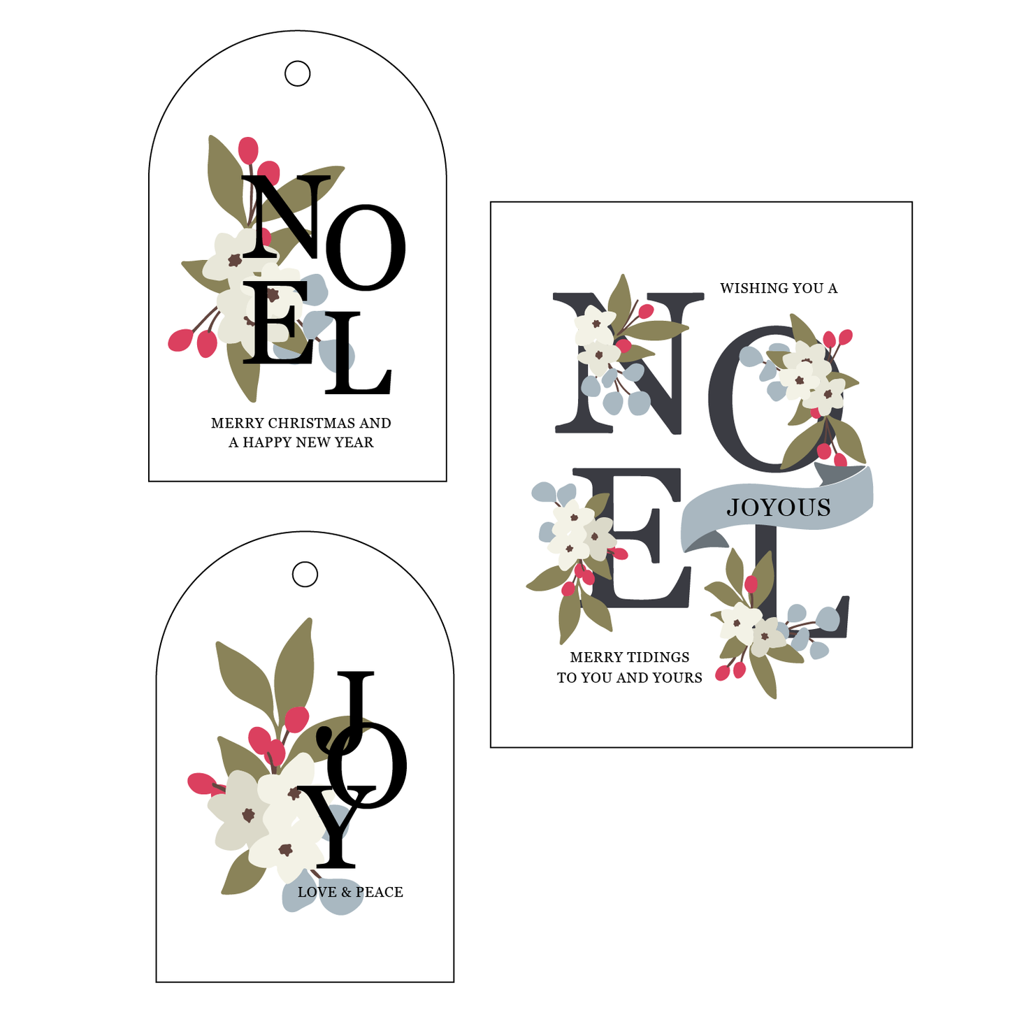 Floral Noel Stamp Set
