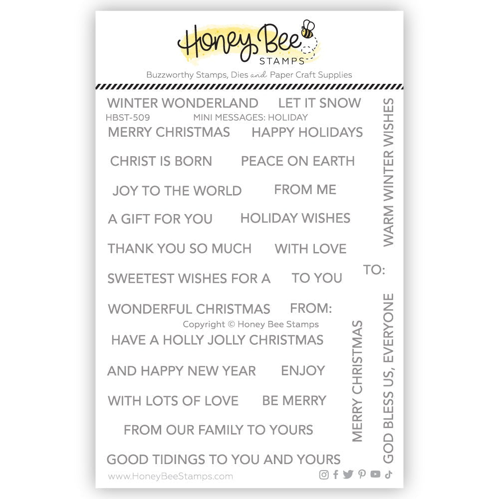 Mini Messages: Holiday Stamp Set