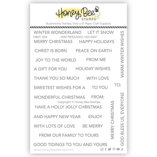 Mini Messages: Holiday Stamp Set