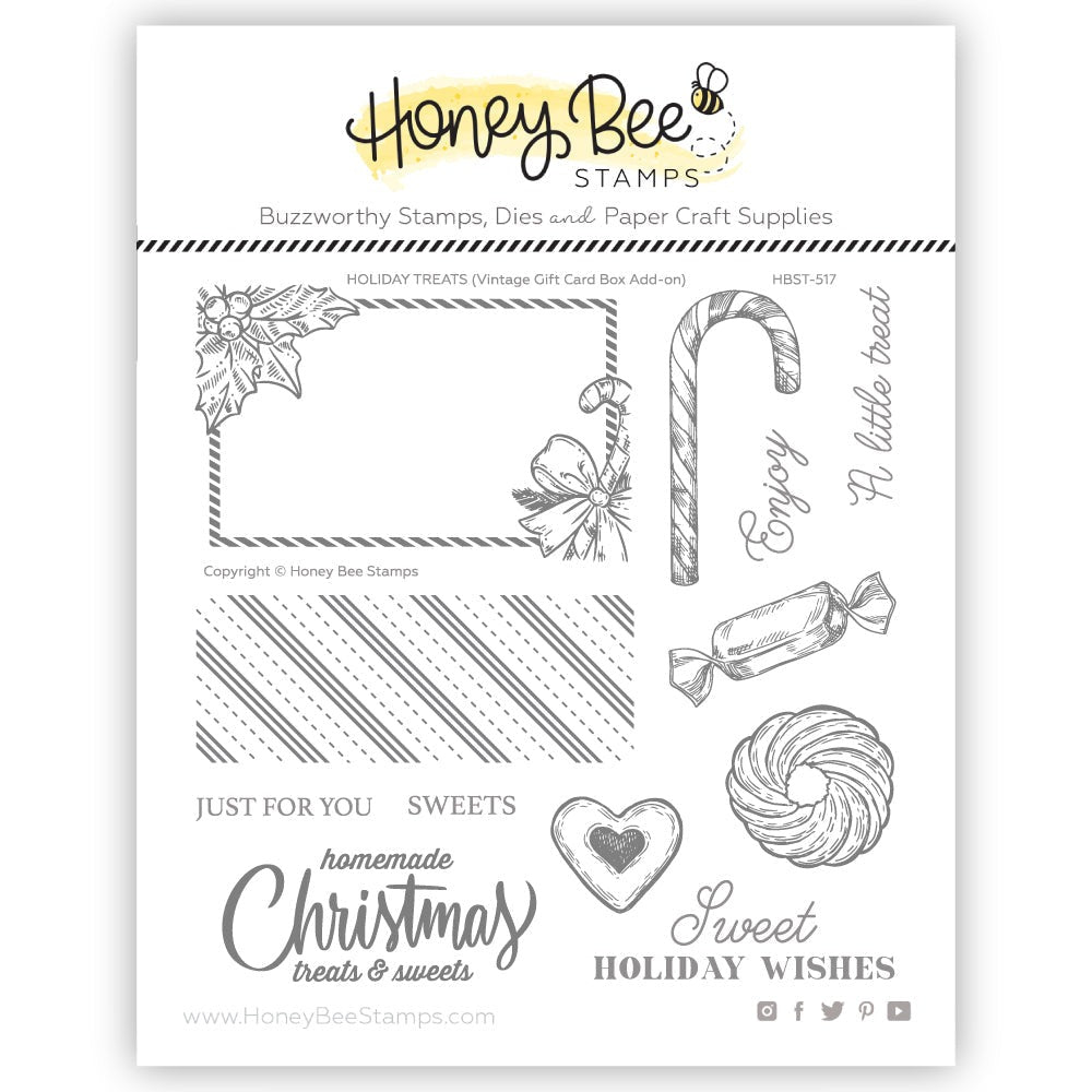 Holiday Treats Vintage Gift Card Box Add-On Stamp Set