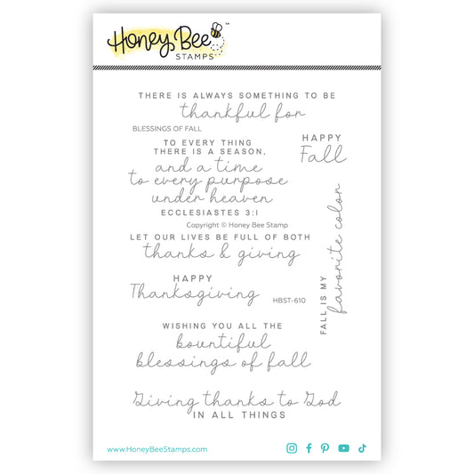 Blessings Of Fall Stamp Set