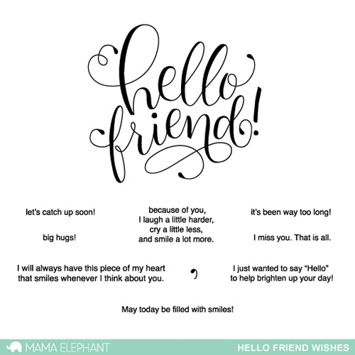 Hello Friend Wishes Stamp Set