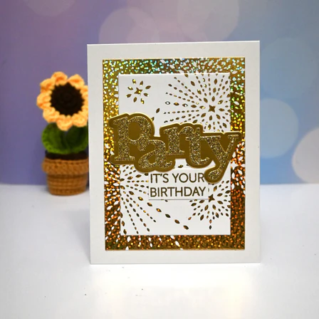 Starbursts Set Letterpress + Foil Plate