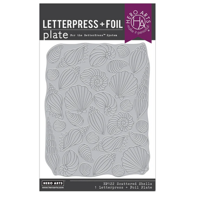 Scattered Shells Press + Foil Plate & Die Set 