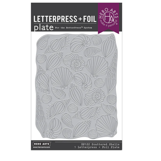 Scattered Shells Press + Foil Plate & Die Set 