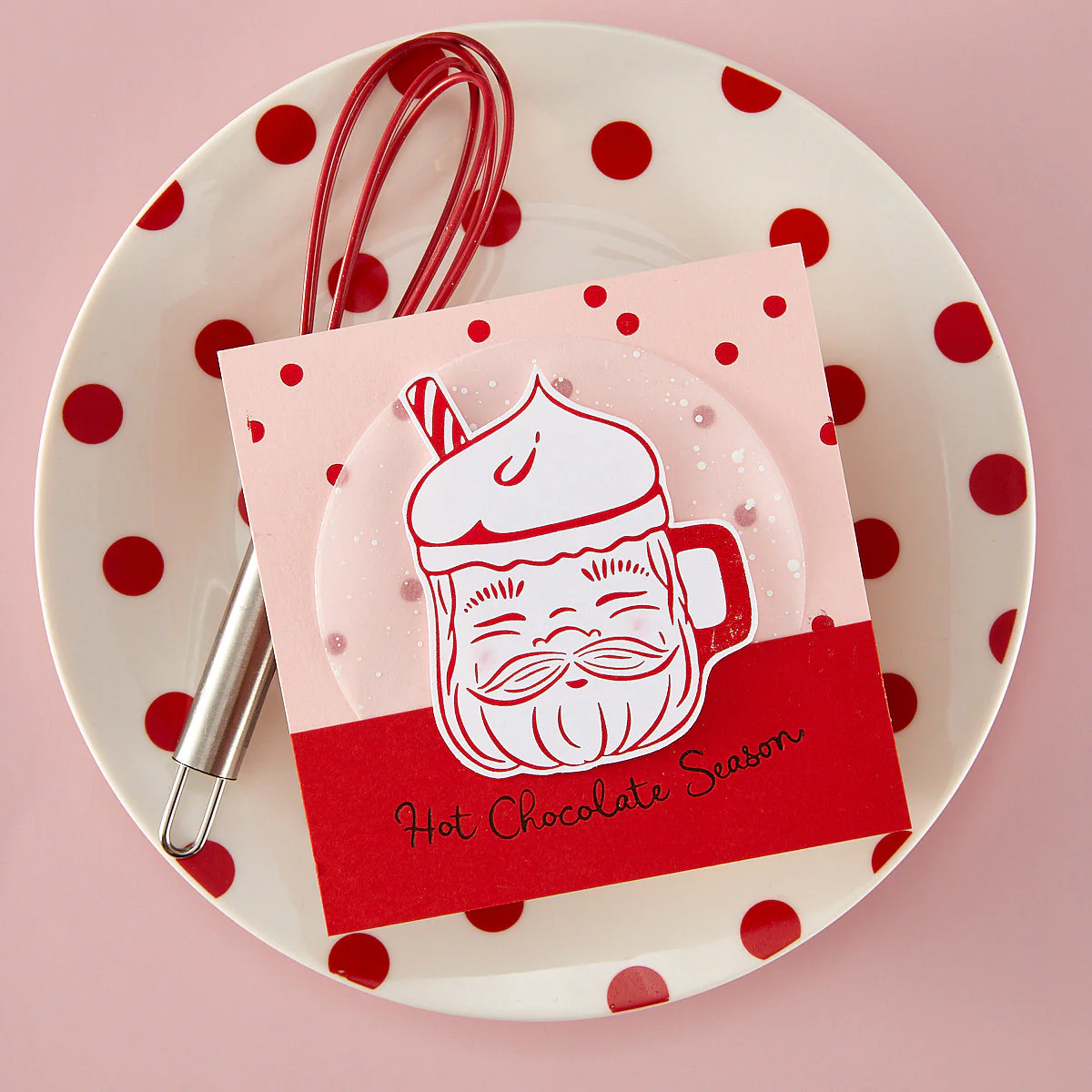 Cup of Cheer Letterpress + Foil Plate