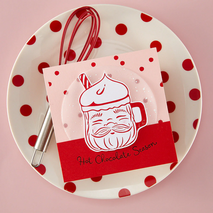 Cup of Cheer Letterpress + Foil Plate