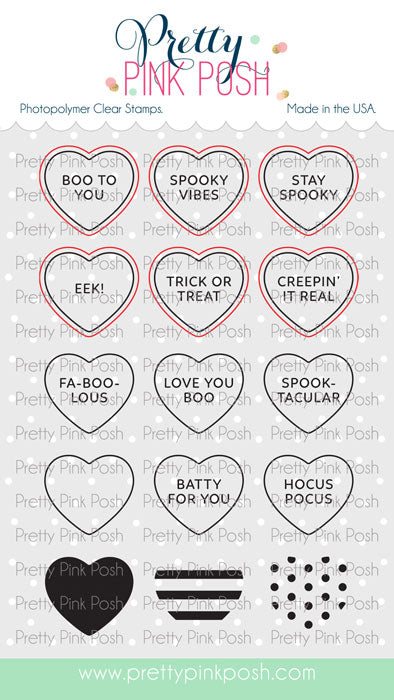 Halloween Candy Hearts Dies