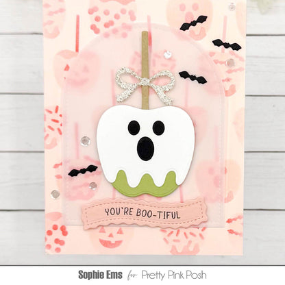 Halloween Candy Apples Stencils