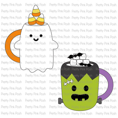 Halloween Mugs Dies