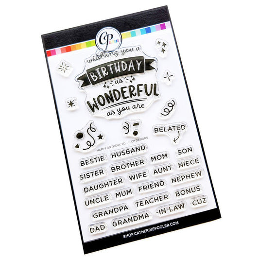Happy Birthday To... Sentiments Stamp Set 