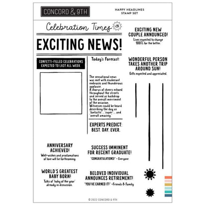 Happy Headlines Stamp Set