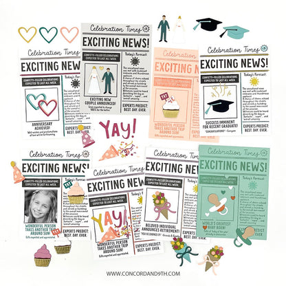 Happy Headlines Stamp Set