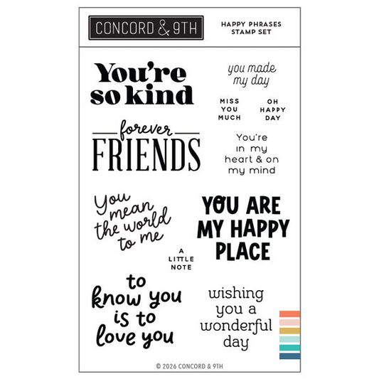 Happy Phrases Stamp Set