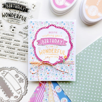Happy Birthday To... Sentiments Stamp Set 