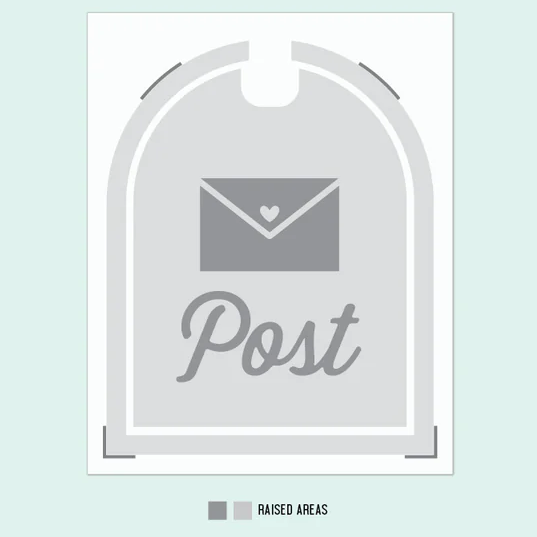 Happy Mail Embossing Folder
