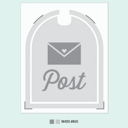 Happy Mail Embossing Folder