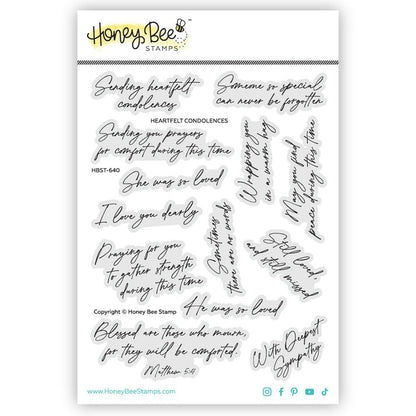 Heartfelt Condolences Stamp Set