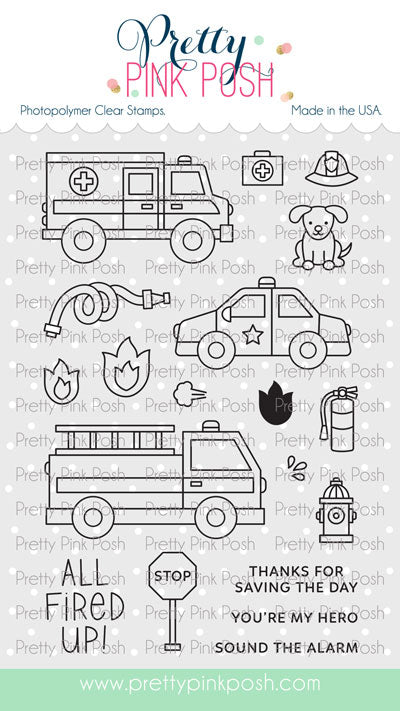 Helper Vehicles Stamp Set