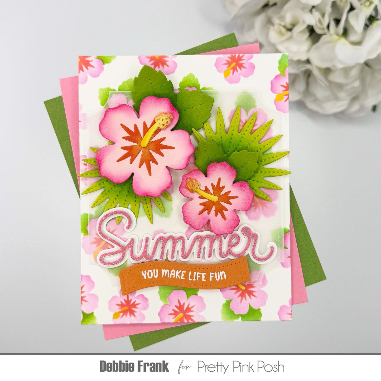 Layered Hibiscus Stencils