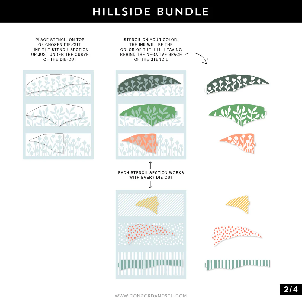 Hillside Stencil Pack 