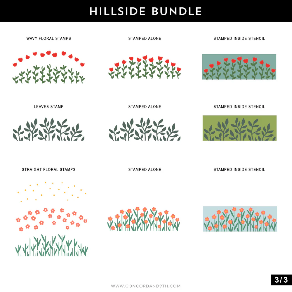 Hillside Stencil Pack 