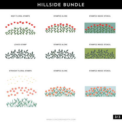 Hillside Stencil Pack 