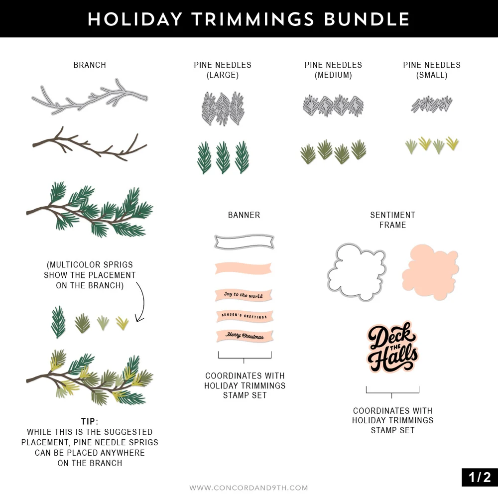 Holiday Trimmings Dies